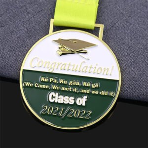 Fresh Green Graduation Medal