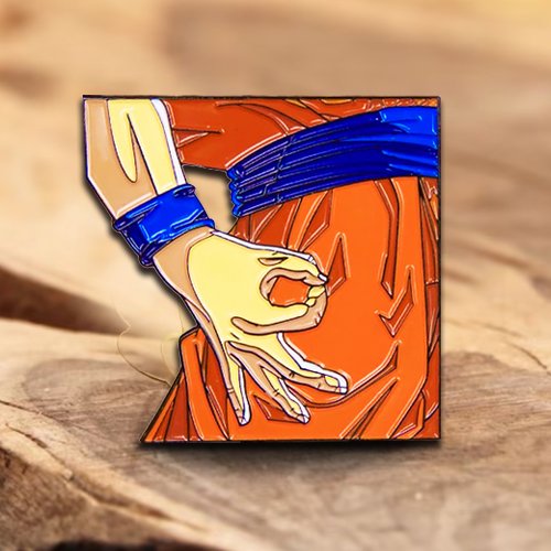Goku's Circle Game Hand Enamel Pin
