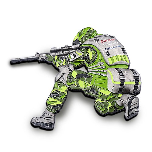 Guardian Warrior Weapon Pin