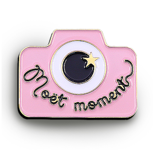 Meet Moment Camera Enamel Pin