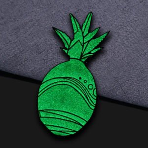 Pineapple Glow-in-the-dark Pin