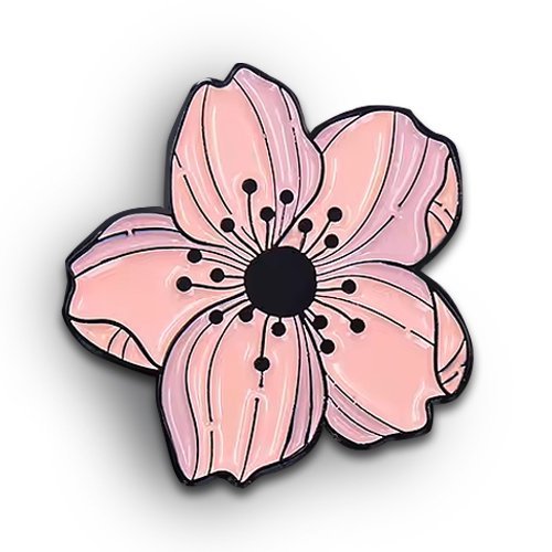 Pink Cherry Blossom Lapel Pin