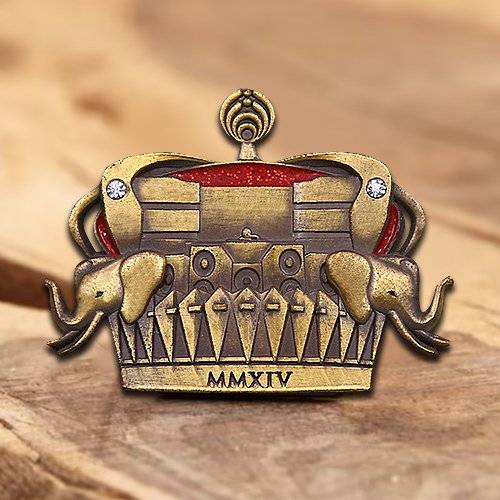 Thai Crown Elephant Pin