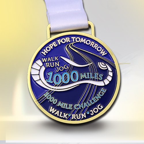 Walk Run Jog 1000 Miles Race Medals