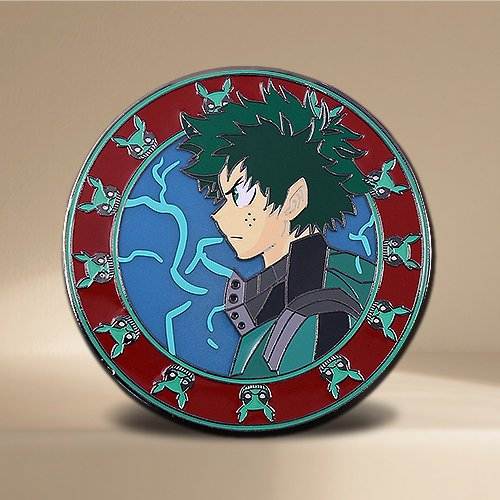 Yoyothepinstar My Hero Academia Deku Circle Pins