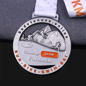 Custom 88Km Triathlon Challenge Medals