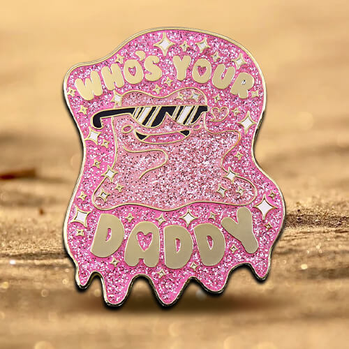 Custom Glitter Enamel Pins