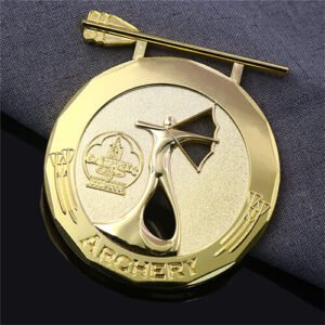Custom Gold Archery Medals