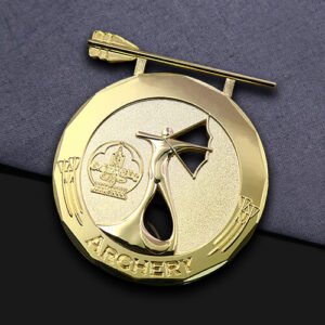 Custom Golden Archery Goddess Medals