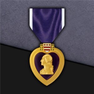 Custom Heart-Shaped Military Medal
