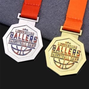 Custom Polygonal Basketball Medals
