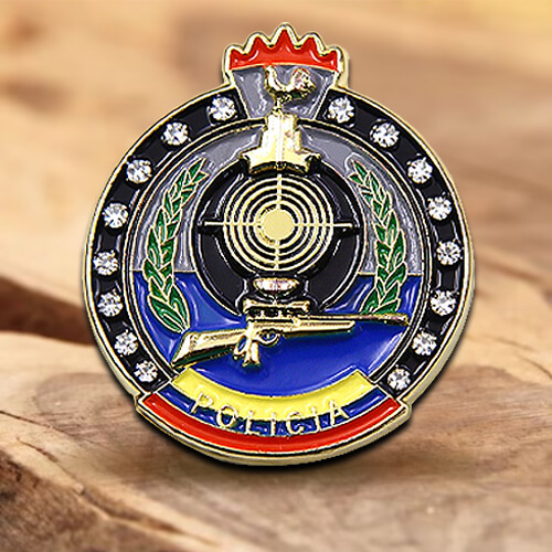 Custom Reinstone Enamel Pin