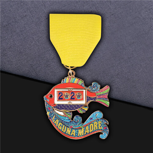 Custom Retro Colorful Fiesta Medal