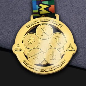 Glossy Resin-Coated Medals