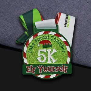 Whimsy 5K Finisher Glitter Medals