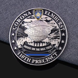 110th Precinct Globe & Badge Challenge Coin