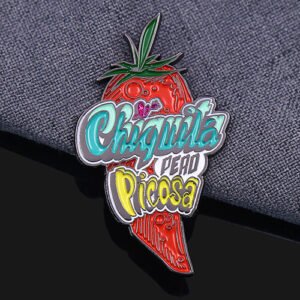 Artistic Chili Wordmark Enamel Pin