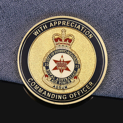 Australian Air Force Emblem Challenge Coin-back