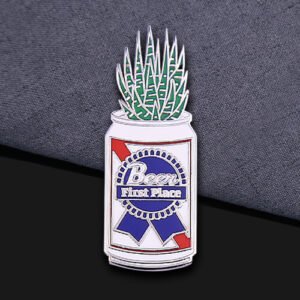 Creative Cactus Flower Beer Pin