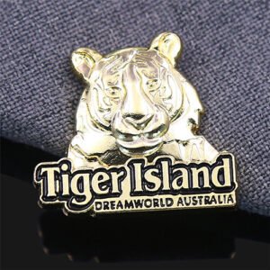 Custom 3D Gold Tiger Island Pin