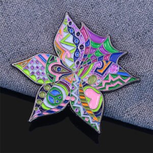 Custom Abstract Flower Pin