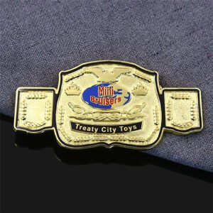 Custom Bruiser Belt Sandblast Pin