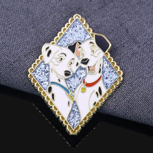 Custom Glitter 001 Dalmatian Pin