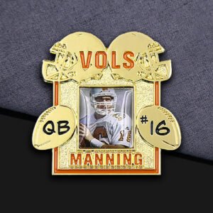 Custom Photo Sandblast Pin