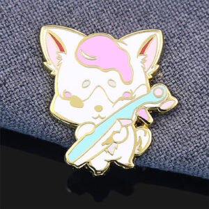 Custom Pink Cute Puppy Pin