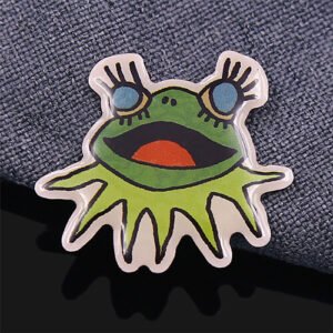 Custom Printed Frog Lapel Pin