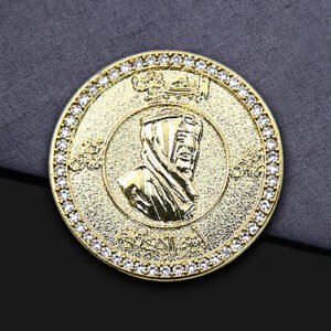 Custom Rhinestone Sandblast Pin