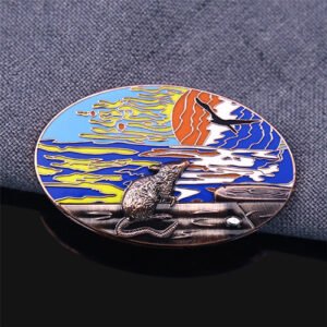 Custom Sunset Band Pin