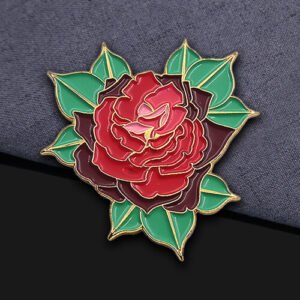 Custom Traditional Peony Pin