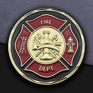 Fire Dept Maltese Cross Commemorative Coin