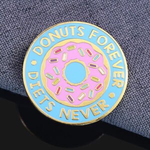 Fun Donut Diet - Humor Food Pin