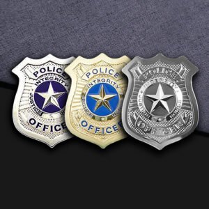 Metal Shield Five-pointed Star Police Badges Series