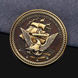 Navy Eagle Emblem Leadership Challenge Coin