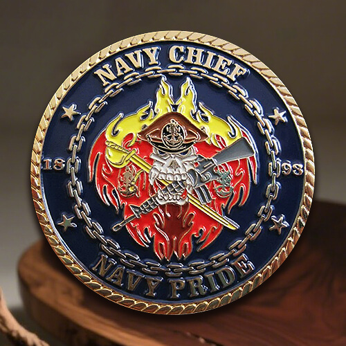 Navy Pride Custom Challenge Coins