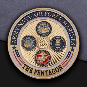 Pentagon Multi - Service Navy Challenge Coin