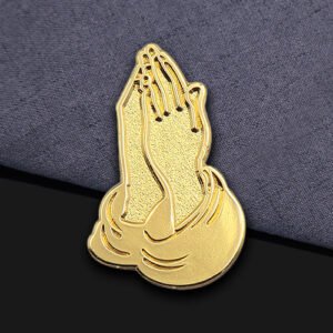 Praying Hands Sandblast Pin