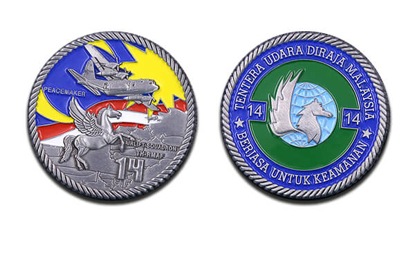 RMAF 14th Airlift Squadron Peacemaker Coin