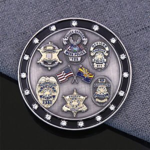 Rhinestone Police Challenge Coin