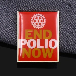 Rotary End Polio Offset Printed Pin