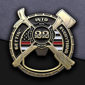 SCFD Station 22 Fire Axe Bottle Opener Coin