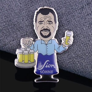 Sion Söhne Beer Guy Offset Printed Pin