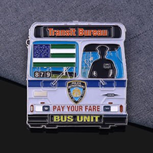 Transit Bureau Bus Unit Police Commemorative Coin
