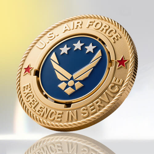 U.S. Air Force Emblem Spinner Challenge Coin