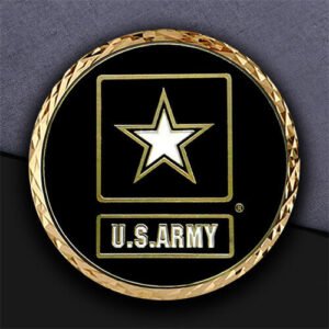 U.S. Army Gold - Rimmed Star Coin