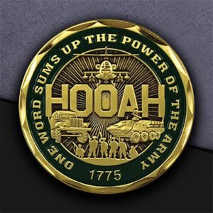 U.S. Army HOOAH Military - Gear Coin