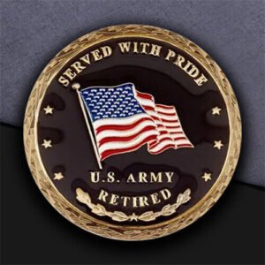 U.S. Army Retired Flag - Emblem Coin